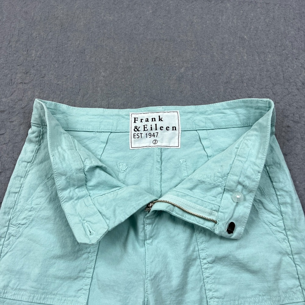 Frank‎ & Eileen Jogger Women's 2 Jameson Utility Pants Italian Chino Flax 29x26 - Picture 2 of 14